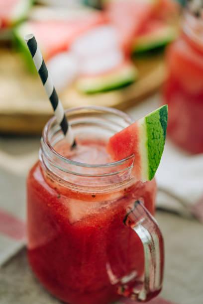 istock Delicious Watermelon Ice Tea Drink 812973516