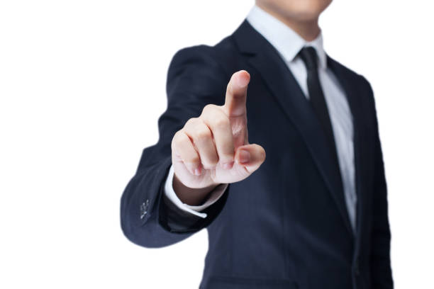 istock Businessman and whiteboard concept 812983556
