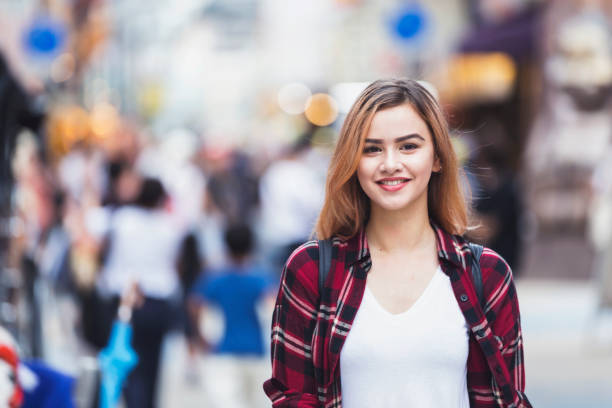 istock Young solo traveller looking at the camera 812987032