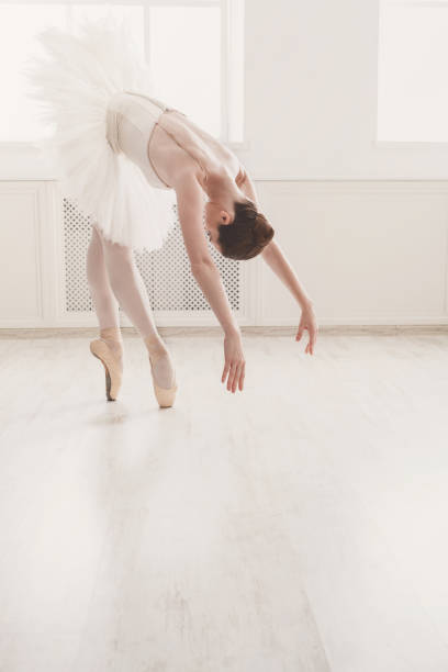 istock Beautiful ballerina dance in ballet position 812990284