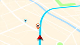 4k Animation Moving Gps Navigator On Map With Map And Icon On Location Stock Video - Download Video Clip Now - iStock 4k Animation Moving Gps Navigator On Map With Map And Icon On Location Stock Video - Download Video Clip Now - iStock