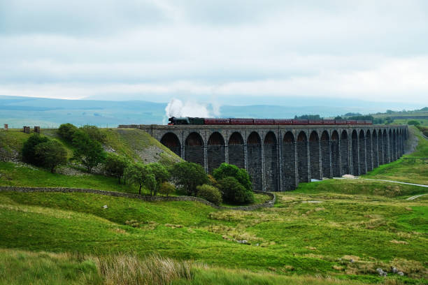 istock Steam Train Crossing Viaduct 813001270