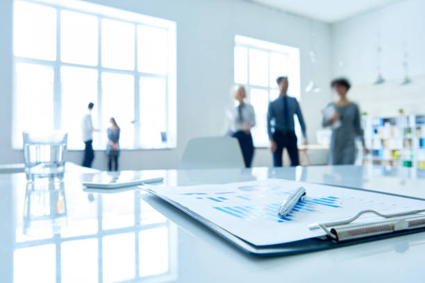 istock Closeup of Statistics Document on Table in Office 813001334