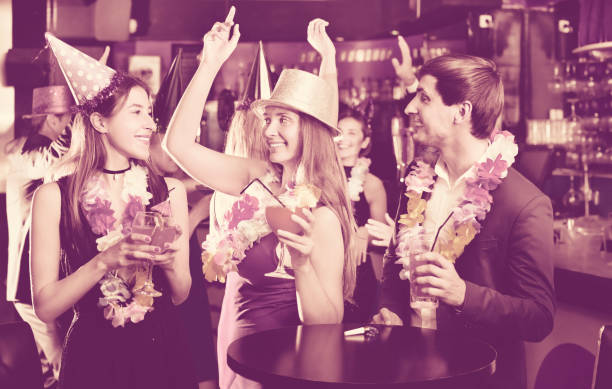 istock Young friends dancing on birthday party 813002394