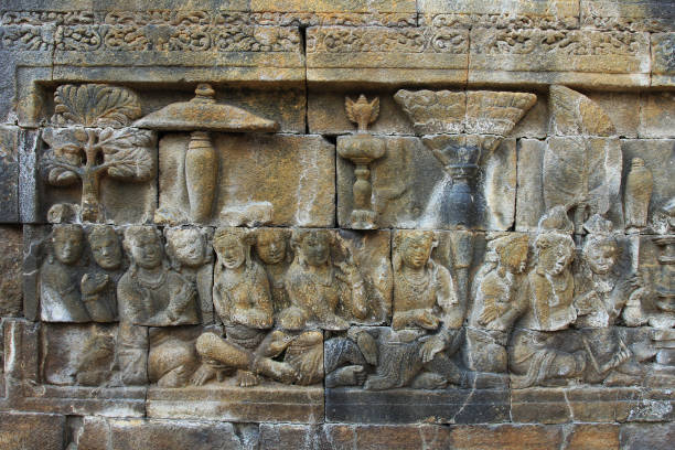 istock Relief of Borobudur temple 813004958