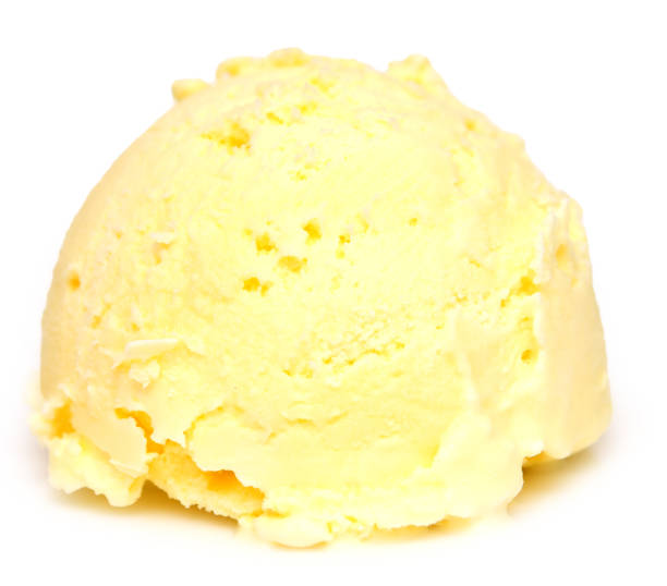bananen-creme - lemon ice cream stock-fotos und bilder