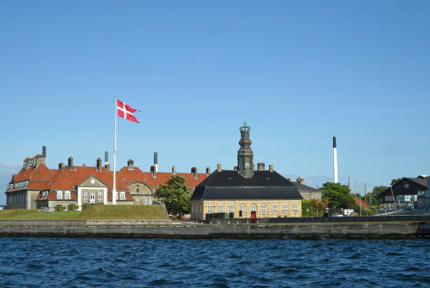 istock Impressive architecture of the old naval base, Copenhagen Harbor, Denmark 813040646