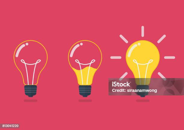 Lightbulb With Liquid Inside Stock Illustration - Download Image Now - Light Bulb, Electric Lamp, Inspiration