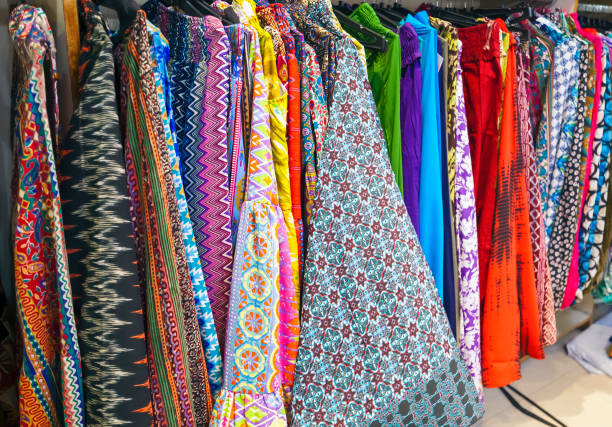 istock Selection of clothes in an Indian store 813044090