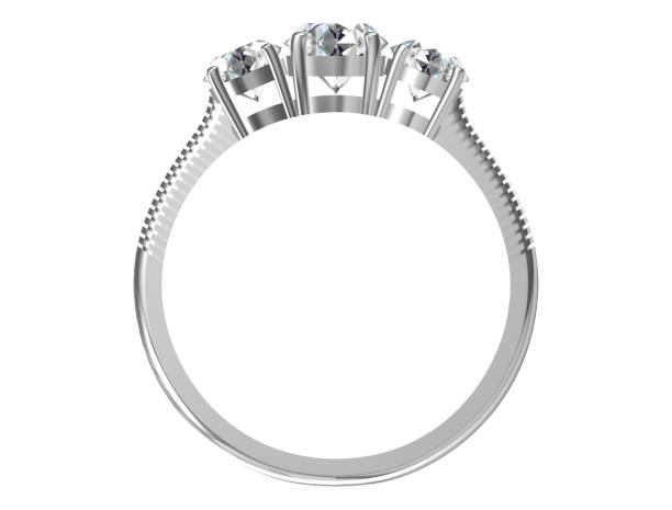 istock Jewellery ring on a white background.3d illustration 813064914