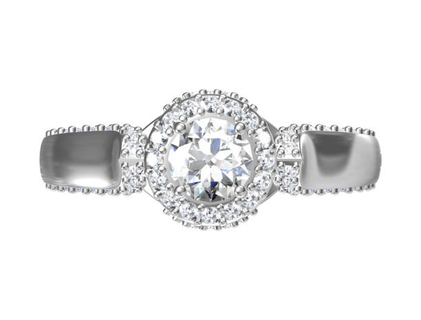 istock Jewellery ring on a white background.3d illustration 813065206