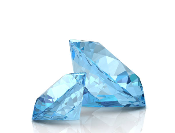 istock Aquamarine jewel (high resolution 3D image) 813068716