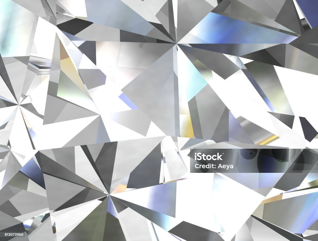 Texture diamanta realistica da vicino, illustrazione 3D. - Foto stock royalty-free di Sfondi
