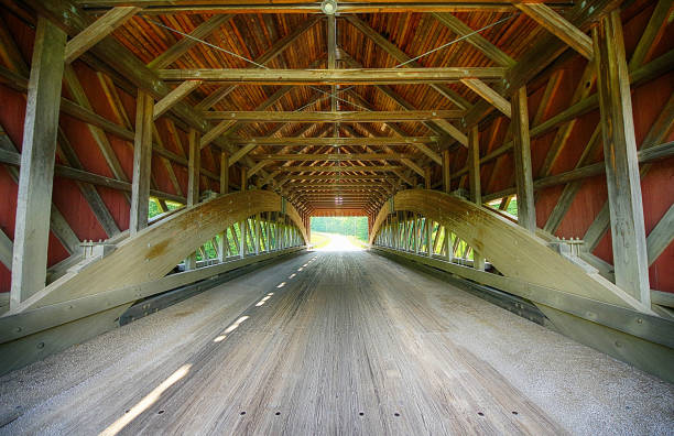 istock Interior of the Netcher Road Covered Bridge 813081402