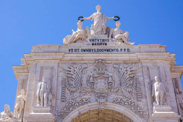 istock Augusta street arch in Lisbon called Arco da Rua Augusta 813086930