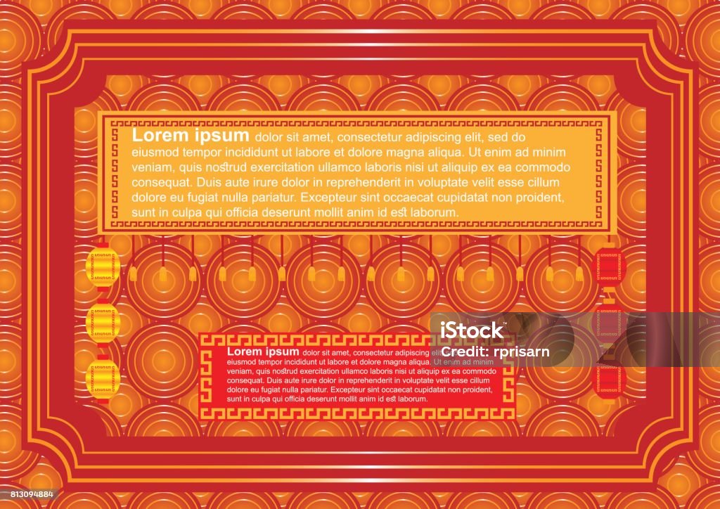 Chinese Rialo Template Chinese Style Abstract Template Background Vector Eps10 Stock ...