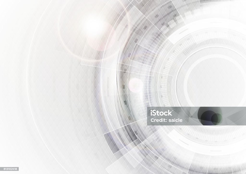 Grey and white futuristic technology abstract background Grey and white futuristic technology abstract background. Vector illustration template Technology stock vector