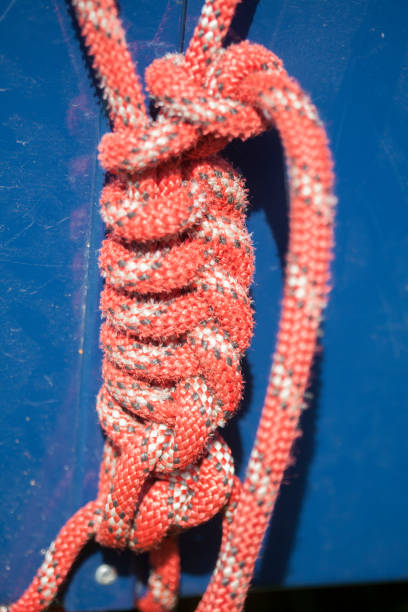 istock red and white rope with knots 813109926