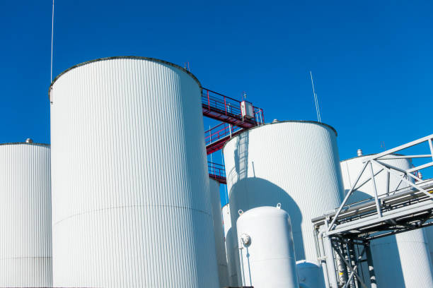 istock Industrial storage of a liquid materials 813124442