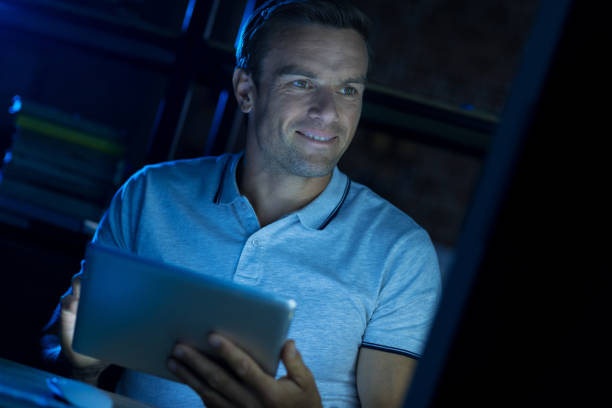 istock Enthusiastic intelligent man dedicated to his work 813126206