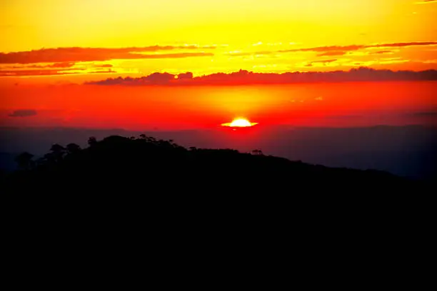 Por do Sol Montanhas / Sunset in the mountains