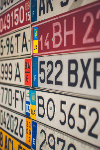 istock Collection of European license plates from various countries. 813165700
