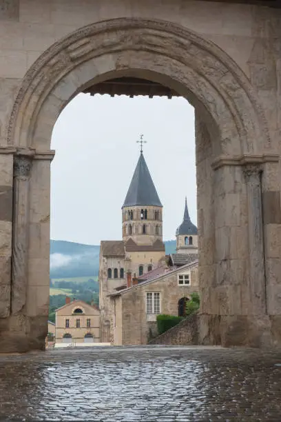 Photo of Cluny abbey in France, Burgundy