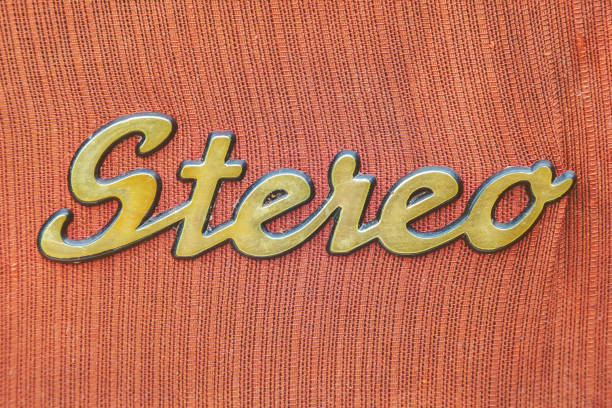 istock Close up of a vintage jukebox with the text stereo 813171482