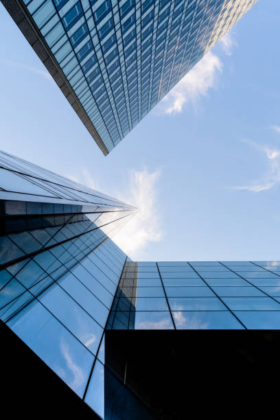 istock Skyscrapers and glass buildings with blue sky. 813171800