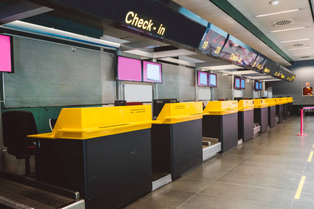 istock Airport Check-in Counter 813186634