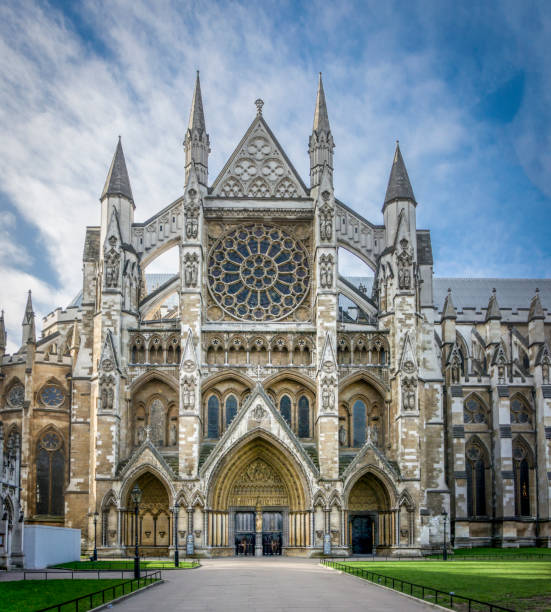 Westminster Abbey Entrance stock photo