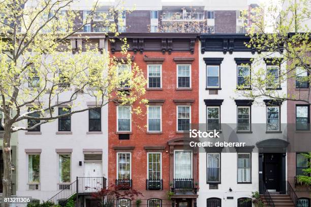 Historic Buildings In New York City Stock Photo - Download Image Now - New York City, Apartment, Townhouse