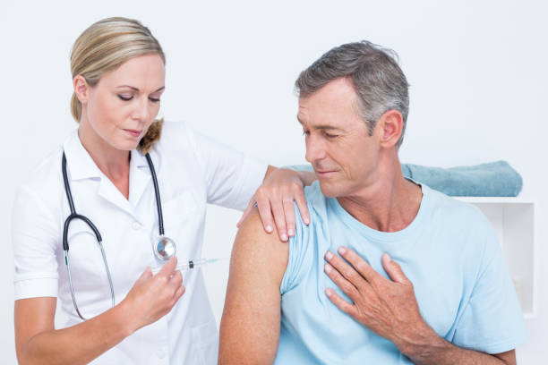 istock Doctor doing an injection to her patient 813239246