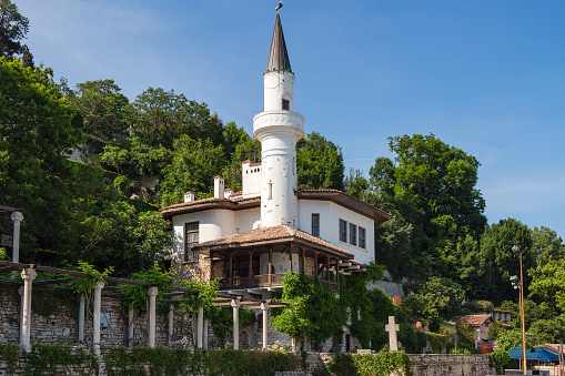 Palace, castle of romanian queen Marie in Bulgarian city Balchik at the black sea coast.