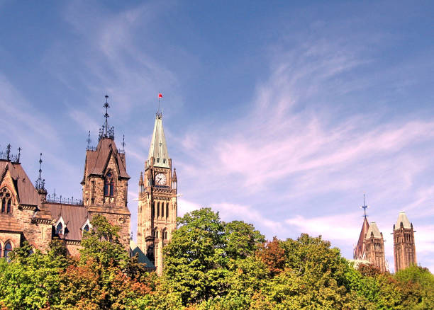 istock Ottawa the tree crown in front of Parliament May  2008 813246796