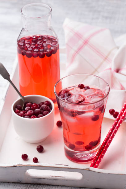 istock refreshing cocktail with cranberry and ice 813258426