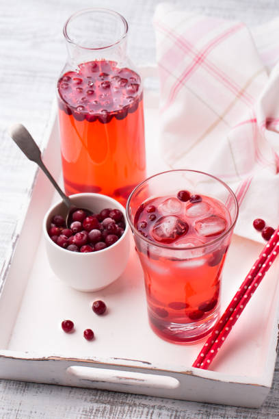 istock refreshing cocktail with cranberry and ice 813258428