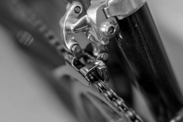istock close up of front derailleur on bicycle 813283974