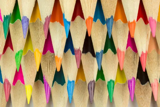 Collection of colorfull pencils as a background picture"n