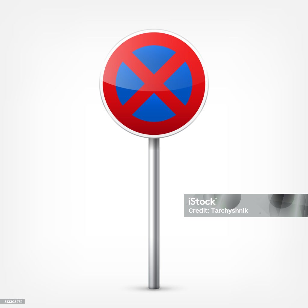 Control Sign Road Red Signs Collection Isolated On White Background Road Traffic ...