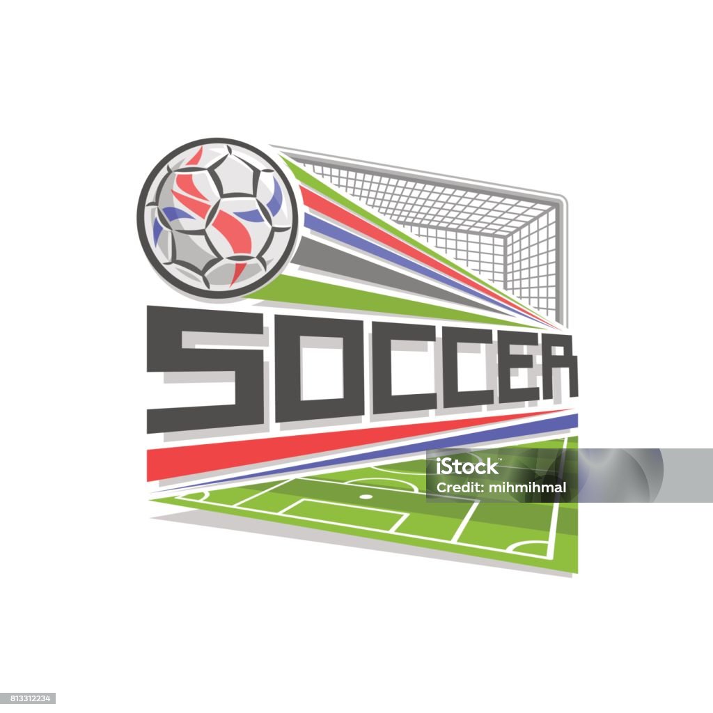 Insigne de vecteur pour le match de football - clipart vectoriel de Abstrait libre de droits