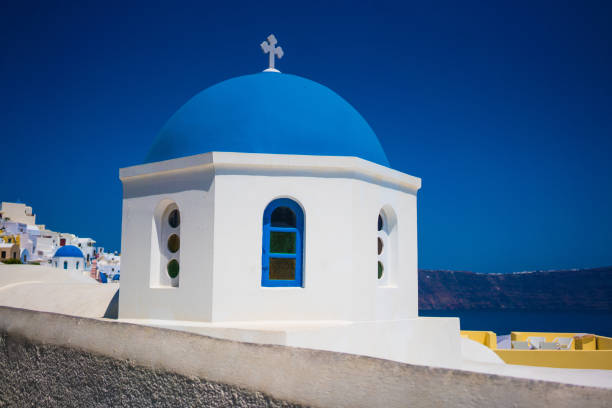 istock Greek church Santorini 813351254