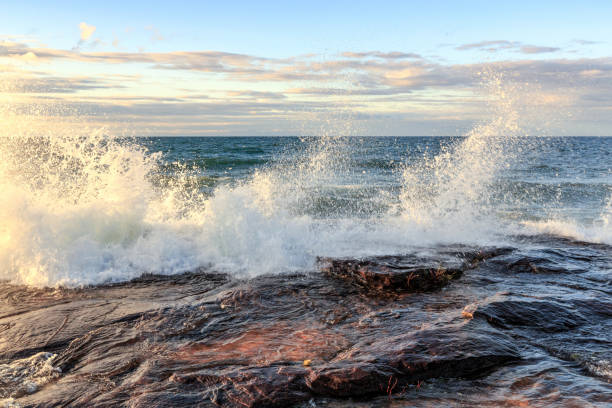 istock Crashing Wave on Lake Superior in Michigan's Upper Peninsula 813365952
