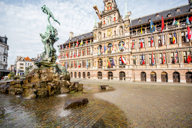 istock Antwerp city in Belgium 813378262