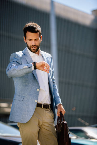 istock Businessman in a hurry 813388138