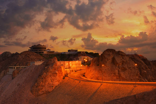 hafeet mountain hafeet mountain jebel hafeet stock pictures, royalty-free photos & images