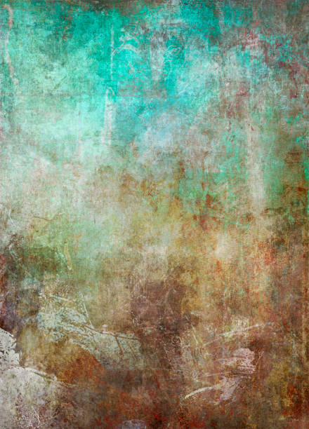 old patina metal grunge background old weathered patina metal background in cyan and brown sepia tones patina photos stock pictures, royalty-free photos & images