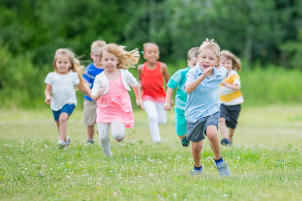 istock Preschool Children Running Outside 813455450