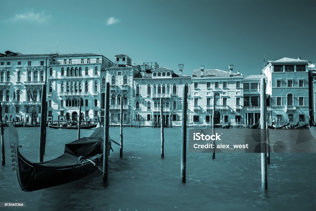 Venetian Quite Moment A quite moment on the Grand Canal in Venice, Italy. Architecture Stock Photo