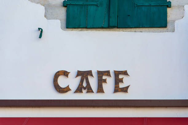 istock Cafe sign in the Basque country 813464556